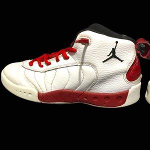 Jordan Play Shoes 2y Red White